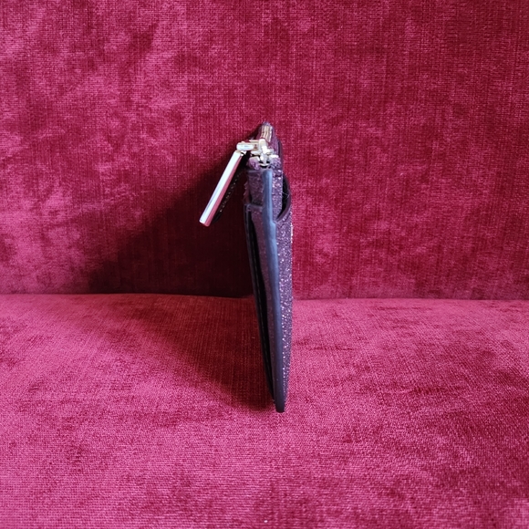 Kate Spade Shimmy Glitter Fabric Zip Long Card Case - Good Used Condition - Picture 5 of 15